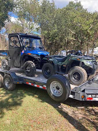 No Sight No Problem loaded trailer